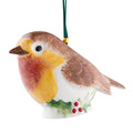Belleek Classic Robin with Holly Hanging Ornament