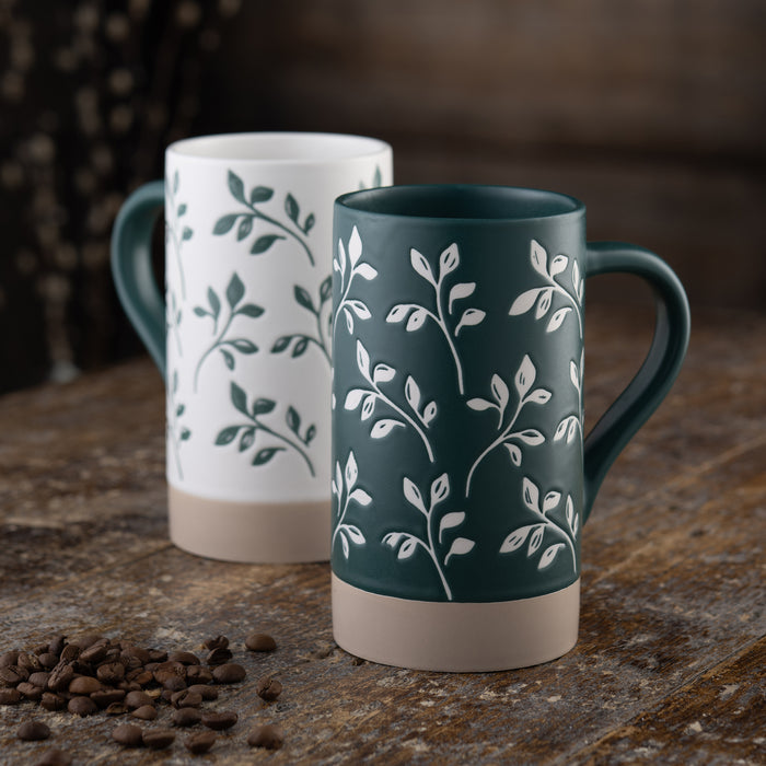 Belleek Living Flora Tall Mugs Set of 2