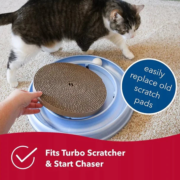 Bergan Turbo Cat Scratcher or Star Chaser Replacement Scratch Pads 2-Pack