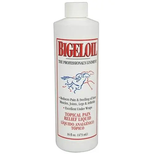 Bigeloil Professional Liniment Topical Liquid Pain Relief for Horses 16 oz. Absorbine