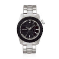 Black Dial Silver Stainless Steel Strap Watch 3006SM02