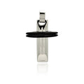 Black & Rhodium Plated Stainless Steel Cross Pendant - SSP00229
