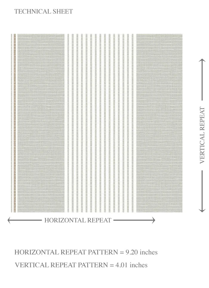 Neutral Geometric Striped Kids Room Wallpaper (Grey-Green)