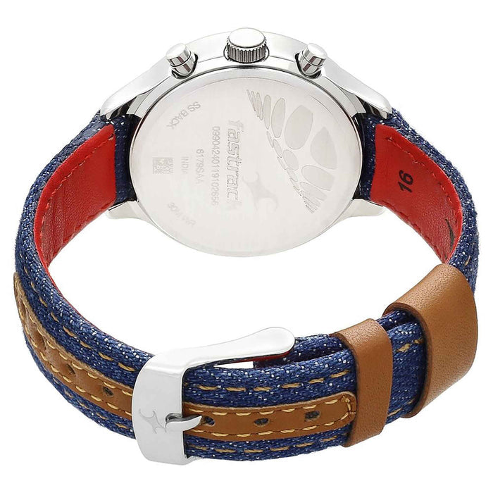 Blue Dial Blue Denim Strap Watch 6179SL02