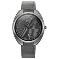 Bolt Anthracite Dial Dark Grey Leather Strap Watch 1887QL01