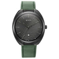 Bolt Green Dial Dark Green Leather Strap Watch 1887NL01