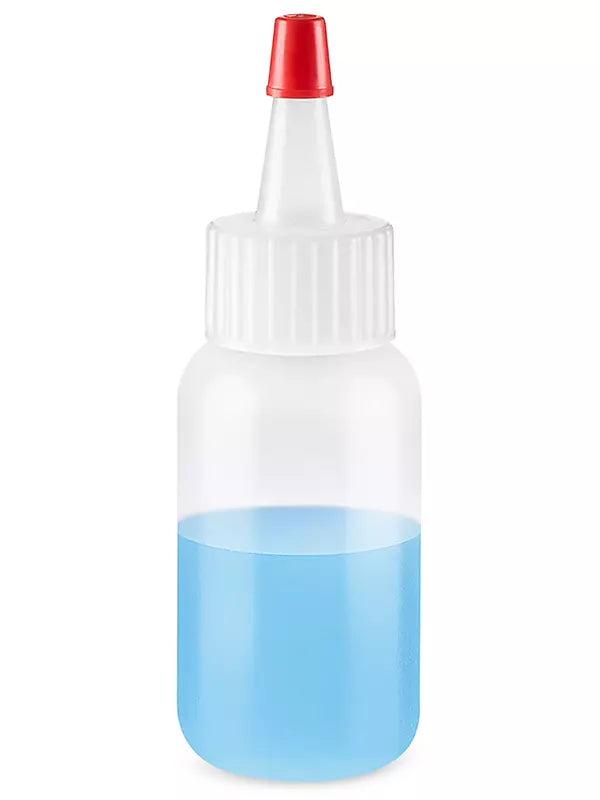 Boston Round Squeeze Bottles with Yorker Caps 1oz Dispensing Bottles for Crafts, Baking, Oils, Paints & More 25-Pack