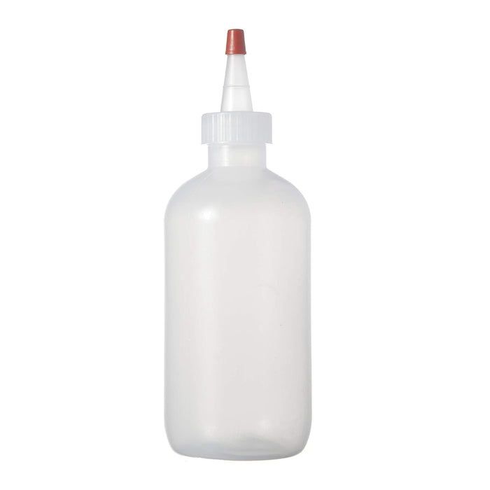 Boston Round Squeeze Bottles with Yorker Caps Durable Dispensing Bottles 8oz 3-Pack