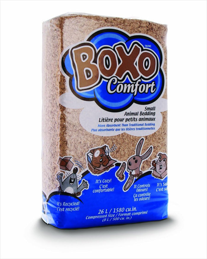 Boxo Comfort Recycled Paper Small Animal Bedding, Brown, 51L