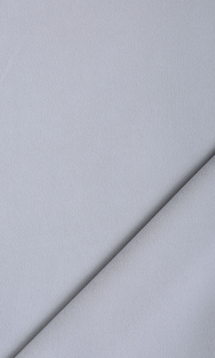 Velvet Home Textile Fabric Material By the Metre (Steel Grey/ Blue)
