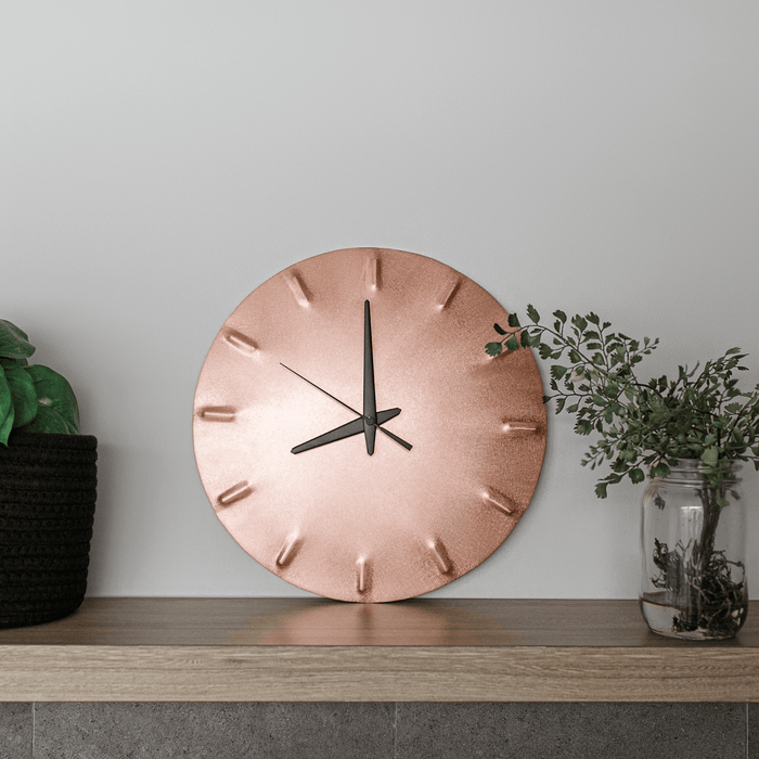 Brushed Copper Wall Clock