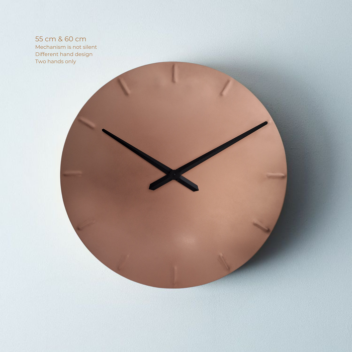 Brushed Copper Wall Clock