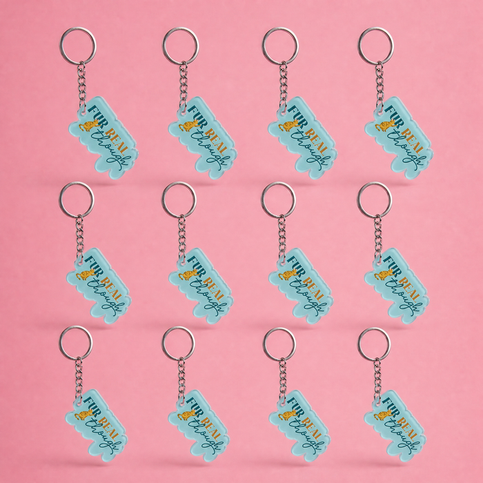 Bulk Pack of 12 Dog or Cat Lover Keychains - Goody Bags, Petsitter and Dogwalker Client Gift-Creative Brands-The Bullish Store