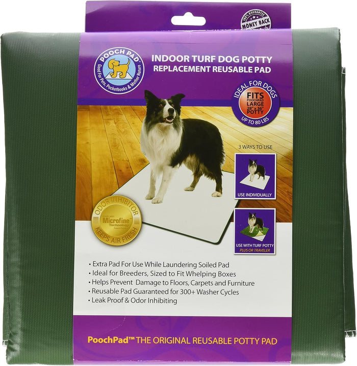 Buy 1, Get 1 FREE | PoochPads Indoor Turf Replacement Dog Potty Pad Large 28" x 36" Reusable