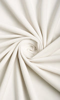 Velvet Home Décor Fabric By the Metre (White)