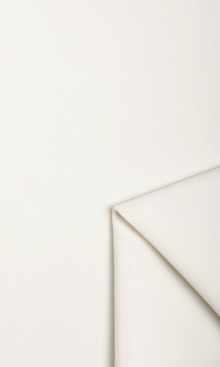 Velvet Window Treatments Fabric By the Metre (White)