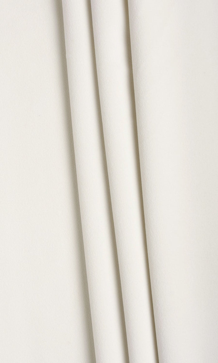 Velvet Home Textile Fabric Material By the Metre (White)