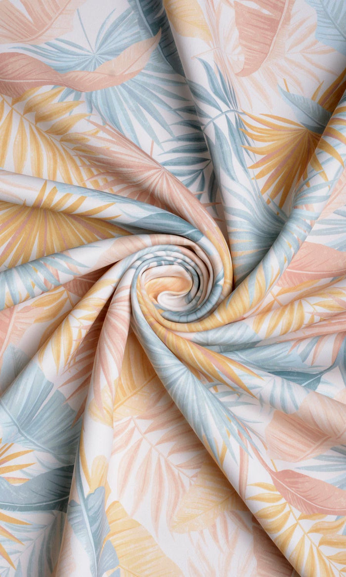 Botanical Floral Made-to-Measure Curtains (Pink/ Blue/ Yellow)