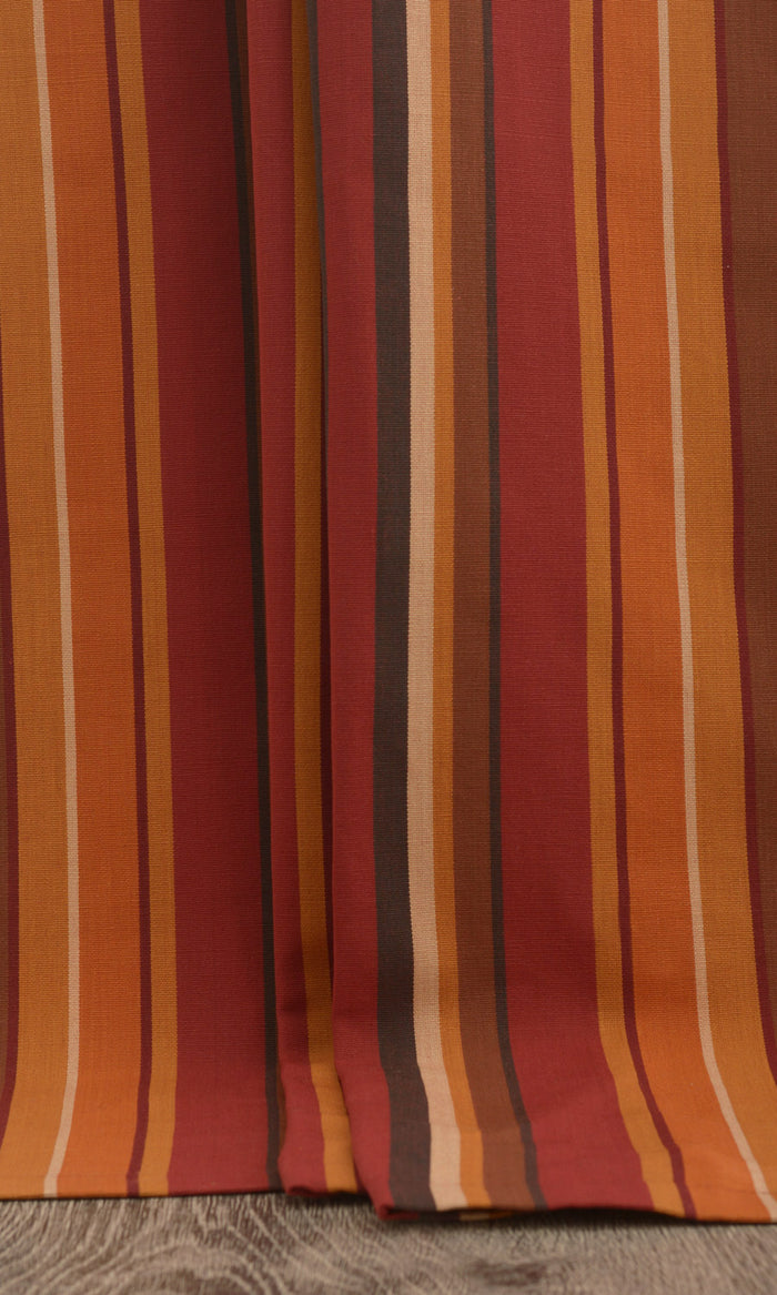 Cotton Pinch Pleat, Rod Pocket, Eyelet Curtains (Red/ Orange/ Maroon)