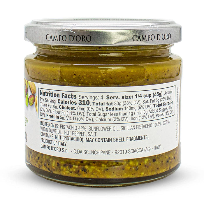 Campo D'Oro Pistachio Pesto w/Sicilian Pistachios