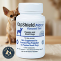 CapShield Maxx Flea Tabs for XS Puppies and Small Dogs 2-10 lbs Beef Flavor 6 Count