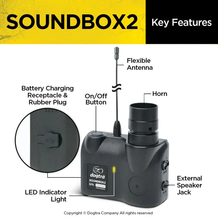 Cat Dogtra Sound Box Remote Trainers Version 2 Black