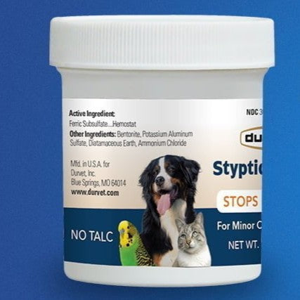 Cat Durvet Styptic Powder Dogs Cats & Birds Bleeding Aid Care 1.5 Oz