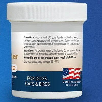 Cat Durvet Styptic Powder Dogs Cats & Birds Bleeding Aid Care 1.5 Oz