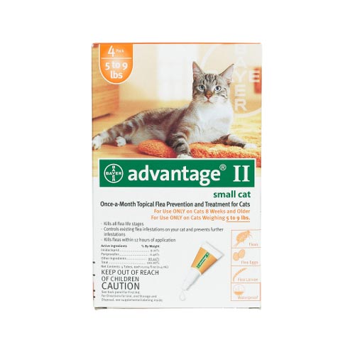 Cat Flea Control Cats 1-9 Lbs 4 Month Supply