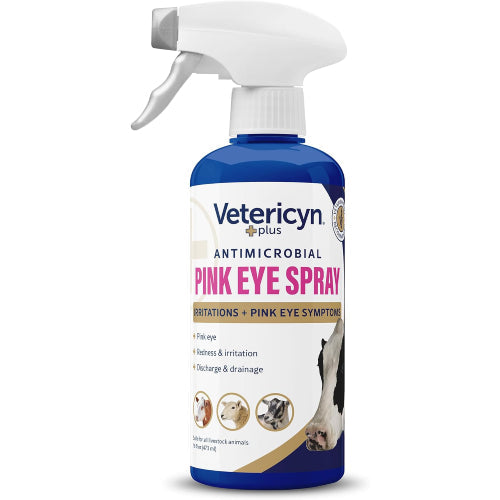 Cat Vetericyn Plus All Animal Pink Eye Spray Cattle Goats Animals 16 Oz.