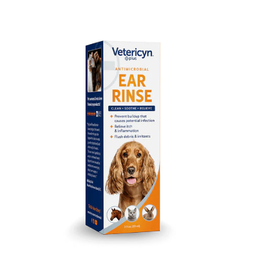 Cat Vetericyn Plus Antimicrobial All Animal Ear Rinse 3 Oz.