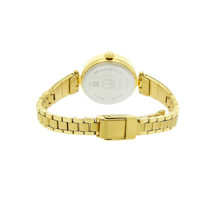 Champagne Dial Stainless Steel Strap Watch 2574YM01, Golden