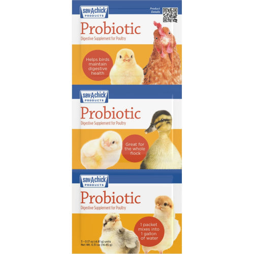 Chicken Adult Bird Sav-a-chick Probiotic Digestive Health Supplement Poultry 9pck
