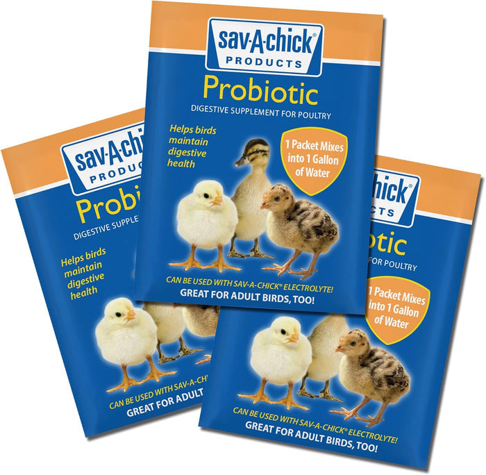 Chicken Adult Bird Sav-a-chick Probiotic Digestive Health Supplement Poultry 9pck