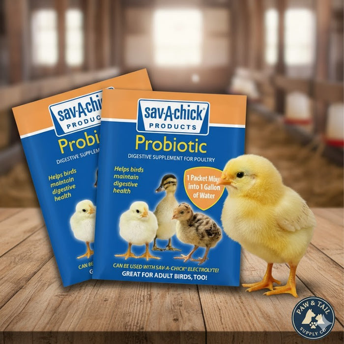 Chicken Adult Bird Sav-a-chick Probiotic Digestive Health Supplement Poultry 9pck