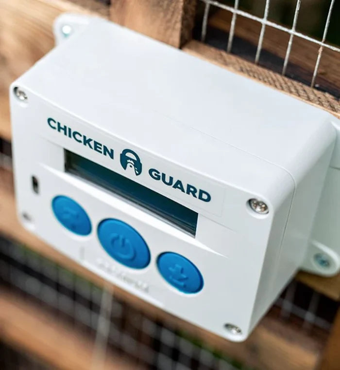 ChickenGuard Premium Automatic Coop Door Opener Lifts Doors Up to 2lbs
