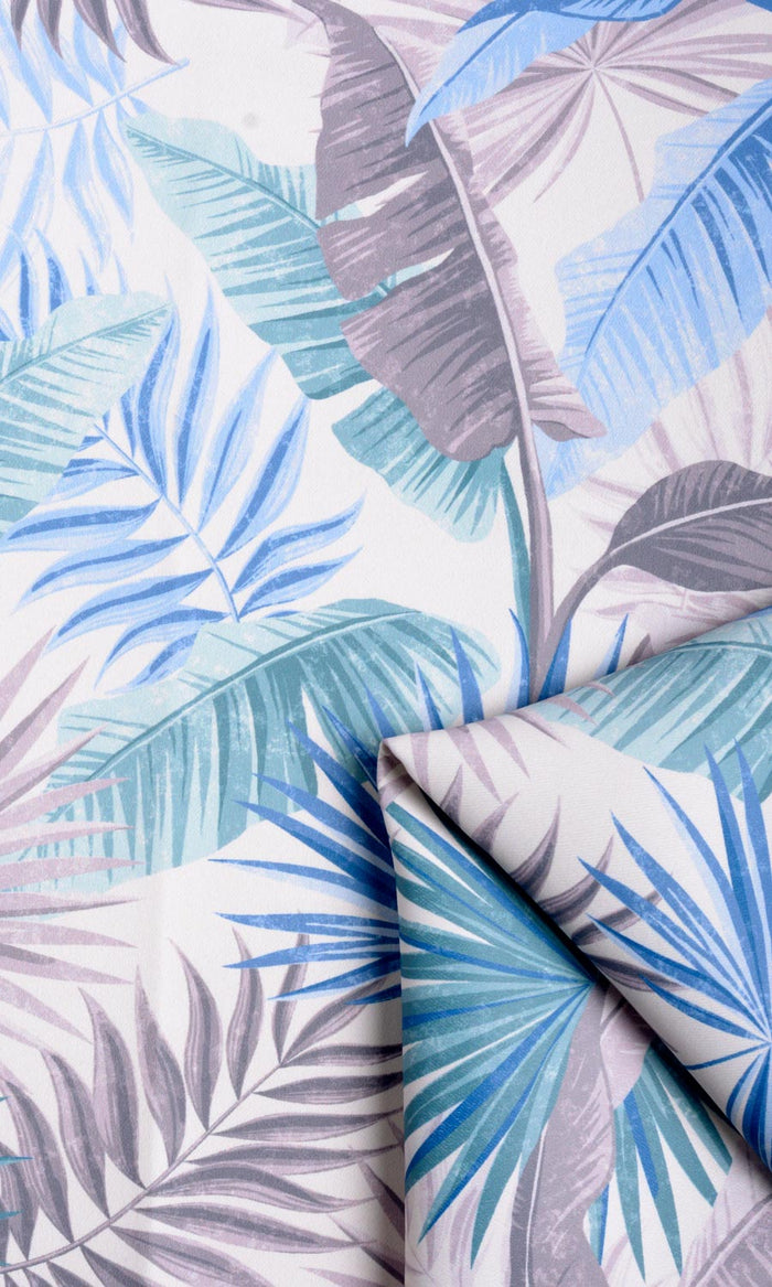 Botanical Floral Drapes (Blue/ Purple) Extra Long Short Wide