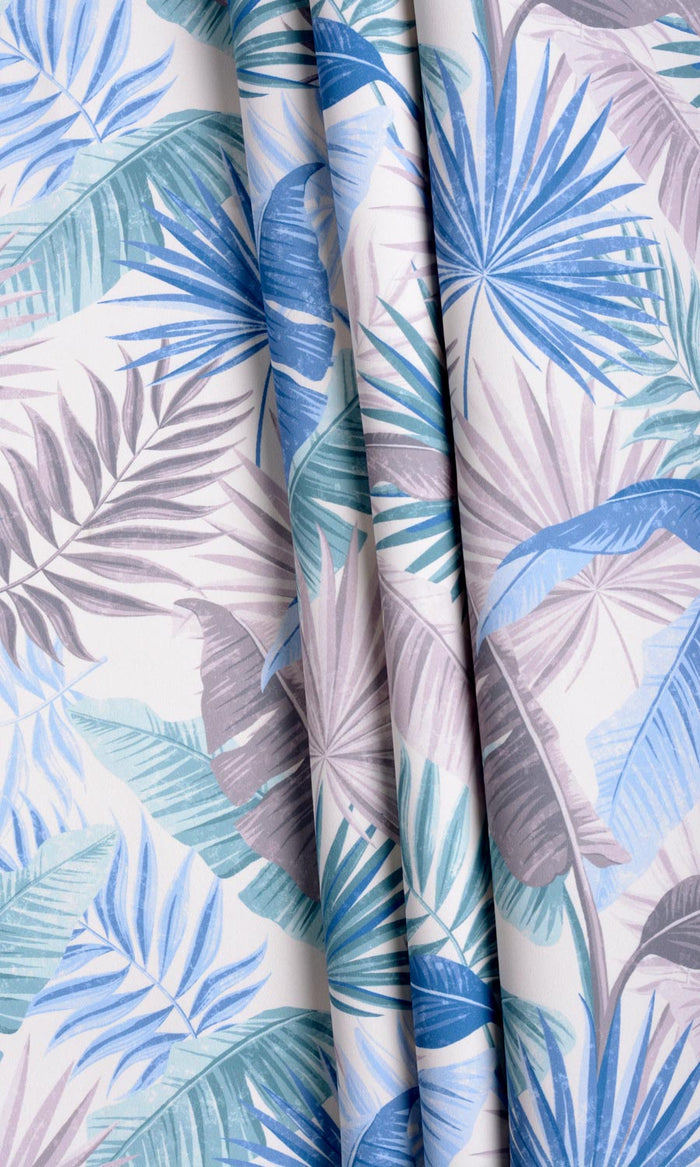 Botanical Floral Curtains / Drapes / Window Drapery Panels (Blue/ Purple)