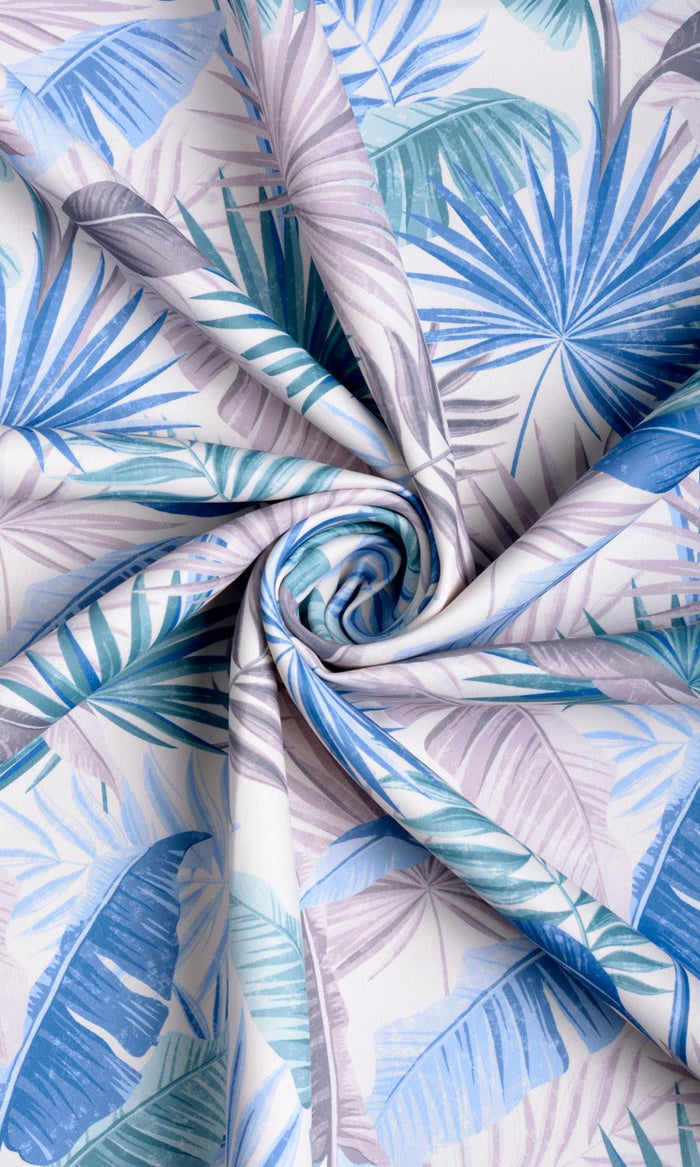 Botanical Floral Made-to-Measure Curtains (Blue/ Purple)