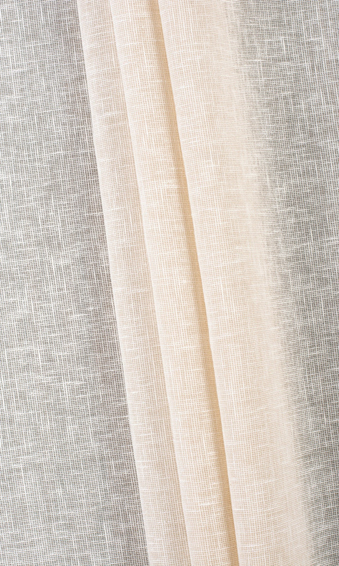 Plain Sheer Curtains / Drapes / Window Drapery Panels (Beige)