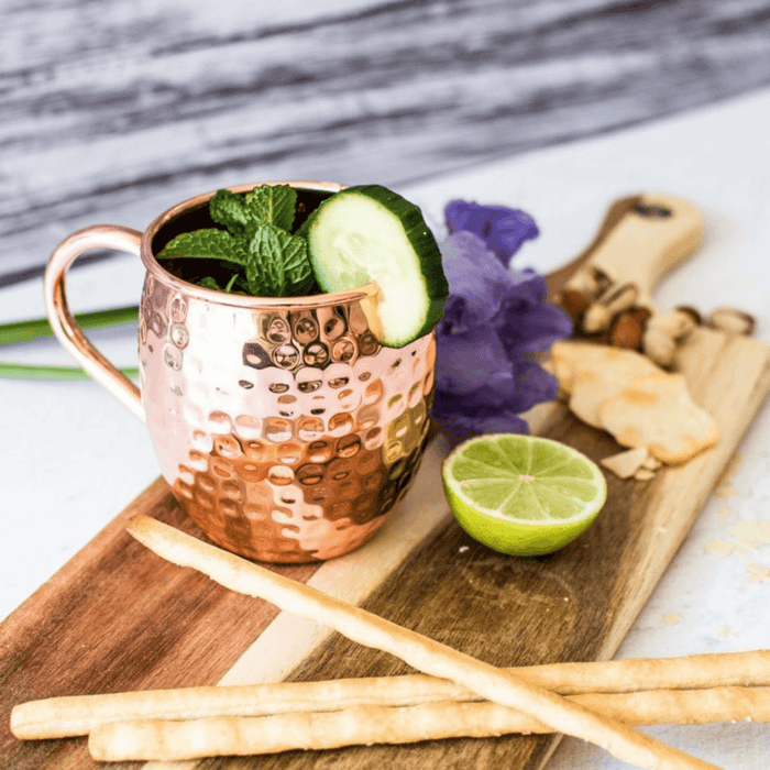 CLINQ Copper Moscow Mule Mugs - Set of 2
