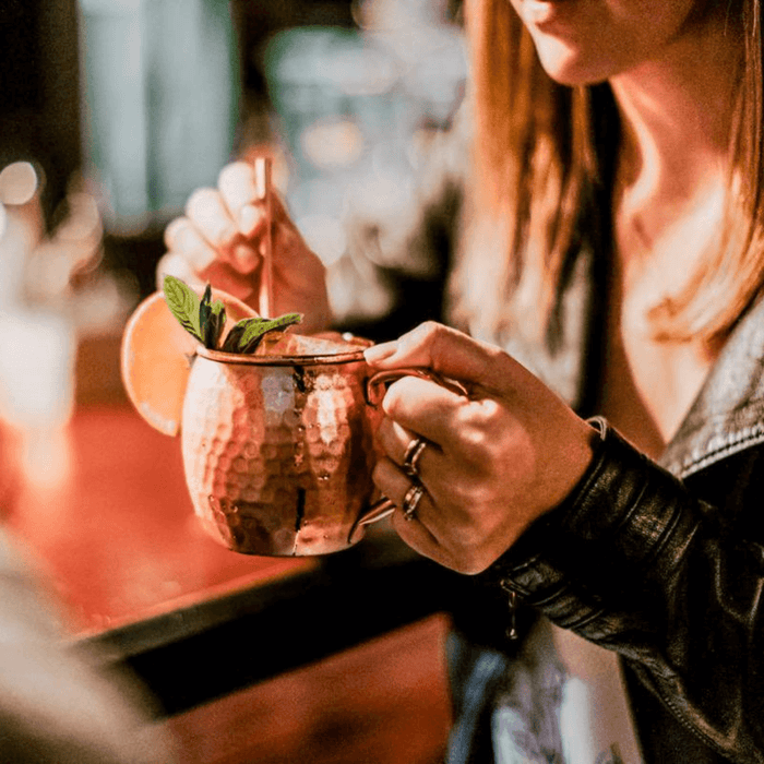 CLINQ Copper Moscow Mule Mugs - Set of 2