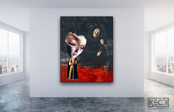 LARGE MIXED MEDIA COLLAGE ART: Oversized Collage and Mixed Media Art Prints