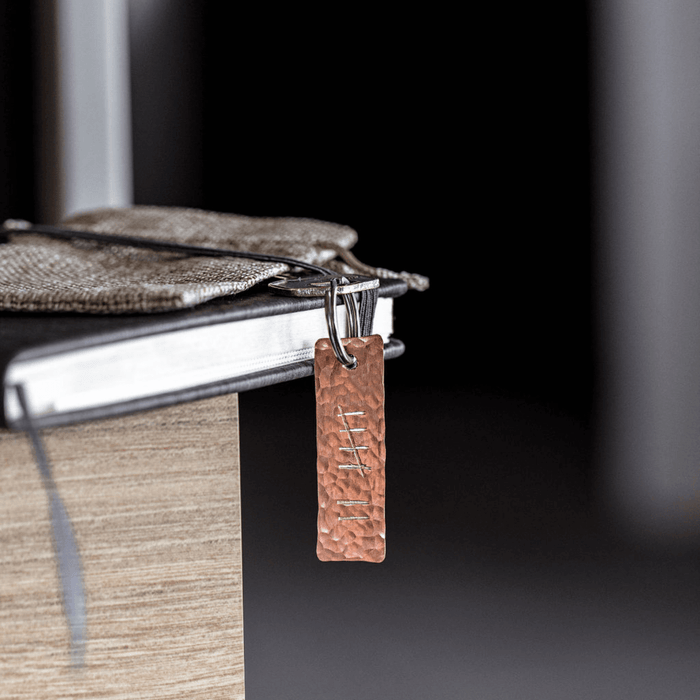 Copper Anniversary Tally Keyring