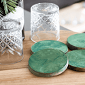 Copper Coaster Set - Green Patina