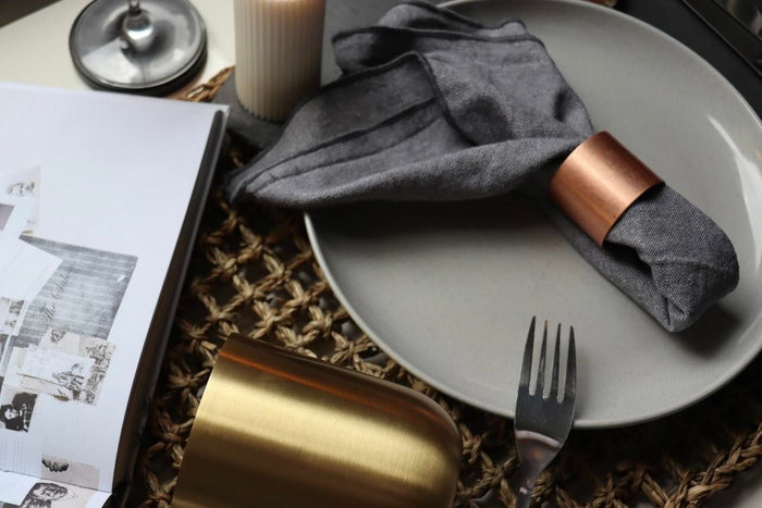 Copper Napkin Ring Holder