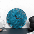 Copper Wall Clock - Blue Patina