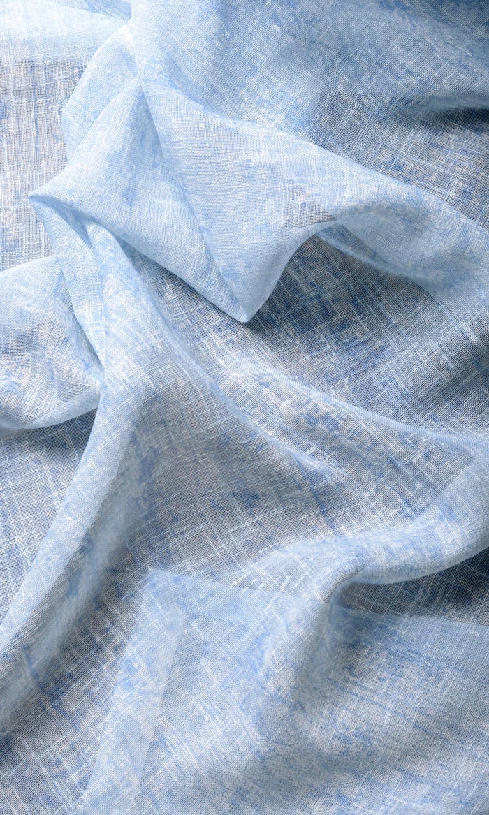 Sheer Made-to-Measure Curtains (Blue)