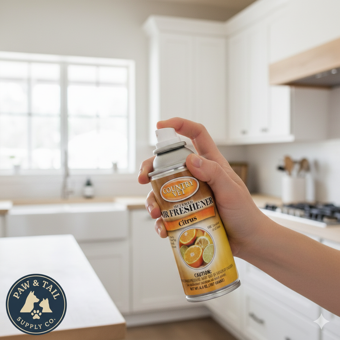 Country Vet Citrus Air Freshener 6.6 oz Metered Dispenser Refill 30 Day Control