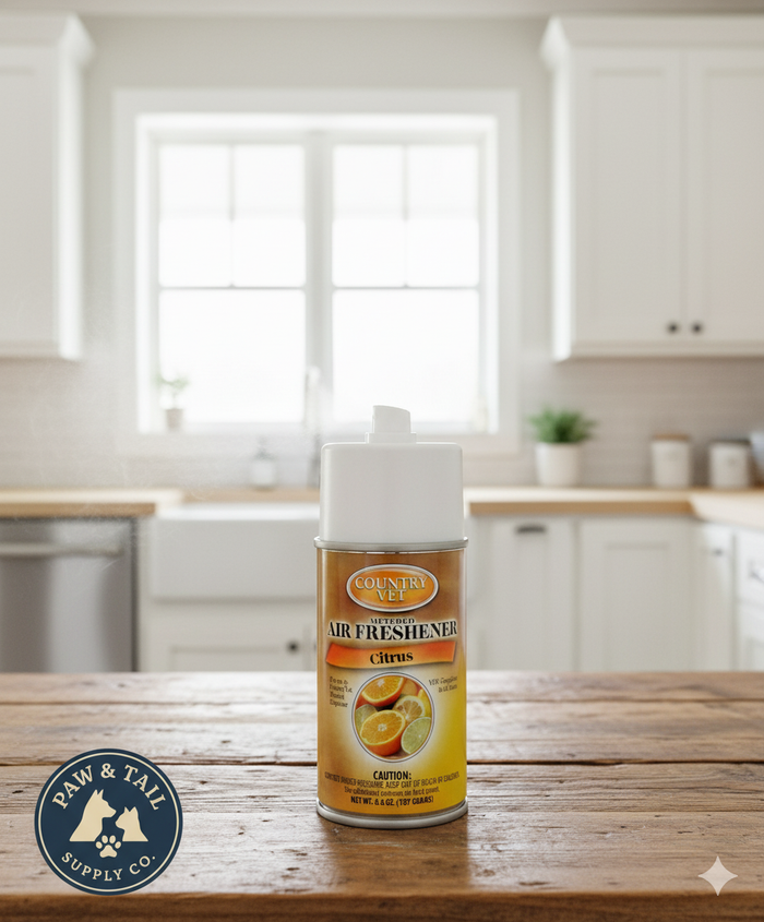 Country Vet Citrus Air Freshener 6.6 oz Metered Dispenser Refill 30 Day Control